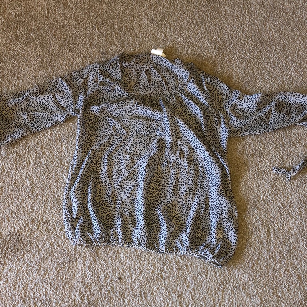 Animal print blouse
